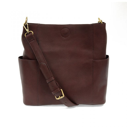 Oxblood Kayleigh Side Pocket Bucket Bag