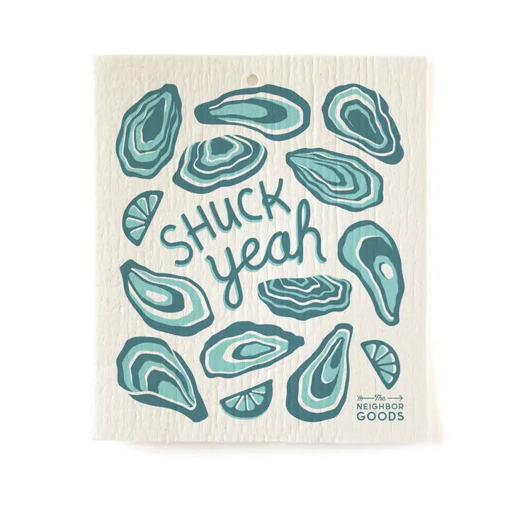 Shuck Yeah Swedish Dish Cloth & Tea Towel Set