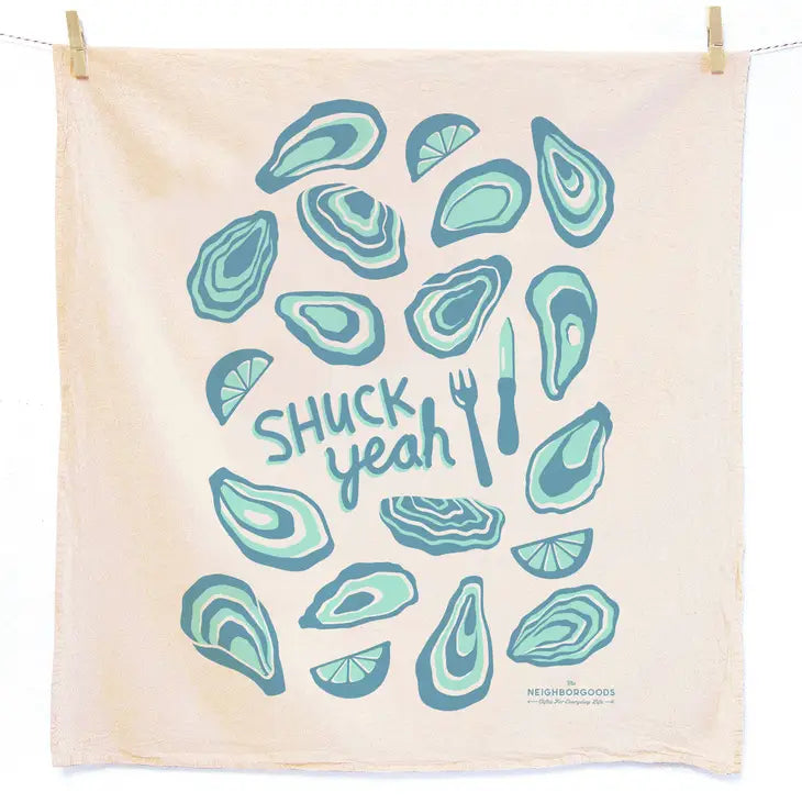 Shuck Yeah Swedish Dish Cloth & Tea Towel Set