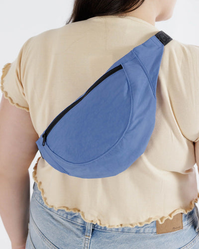 Pansy Blue Crescent Baggu Fanny Pack