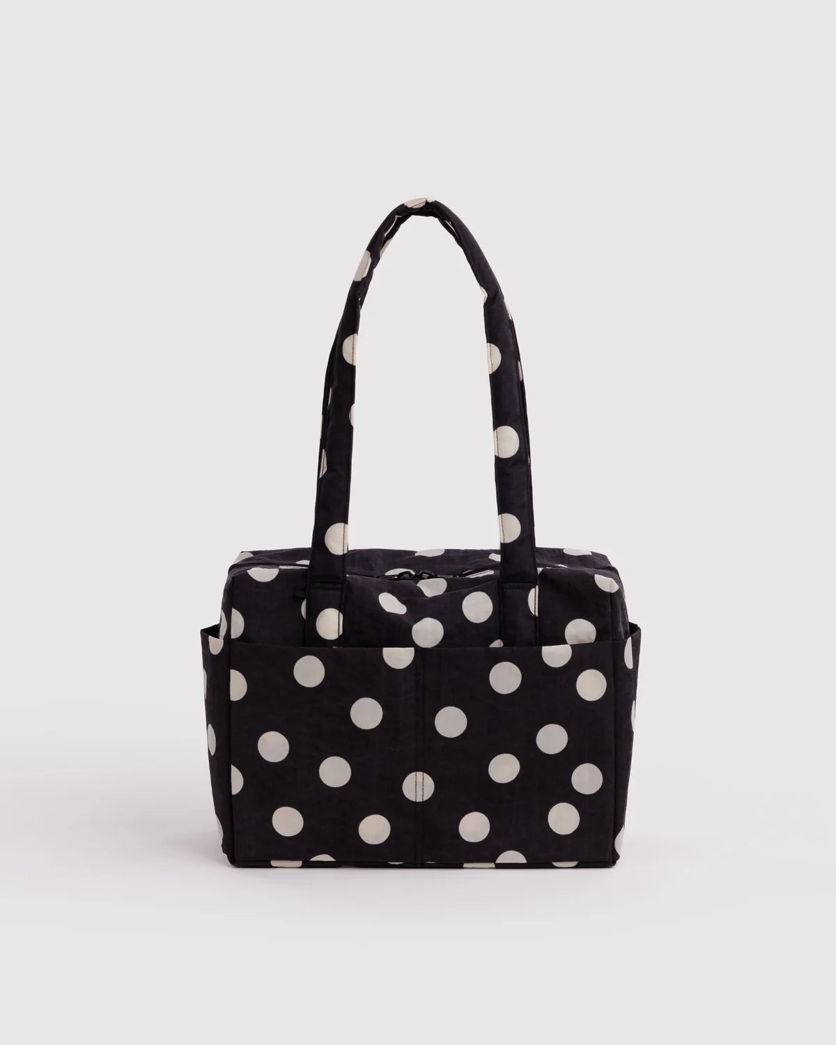 Black and Cream Polka Dot Everyday Cloud Bag