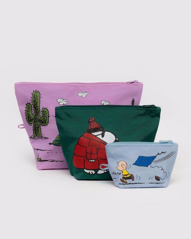 Peanuts x Baggu Go Pouch Set