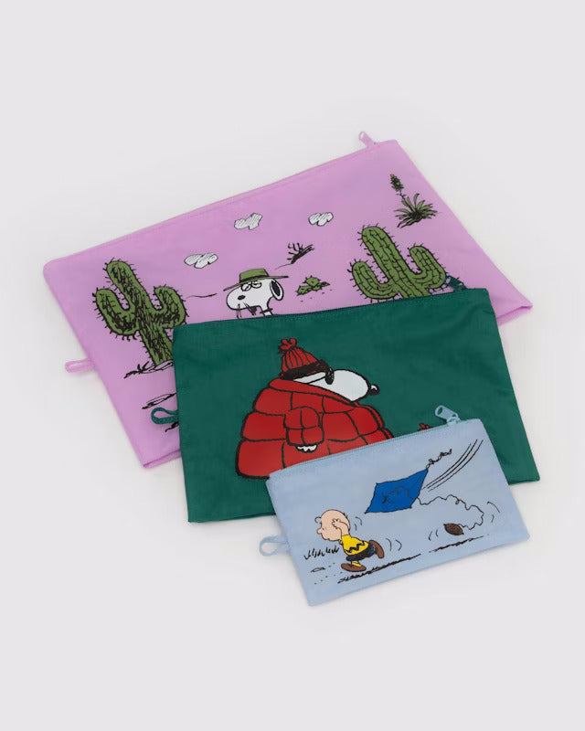 Peanuts x Baggu Go Pouch Set