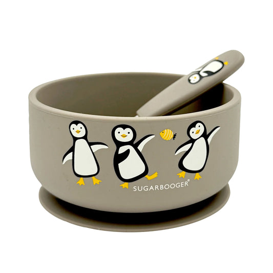 Penguin Suction Bowl & Spoon Set