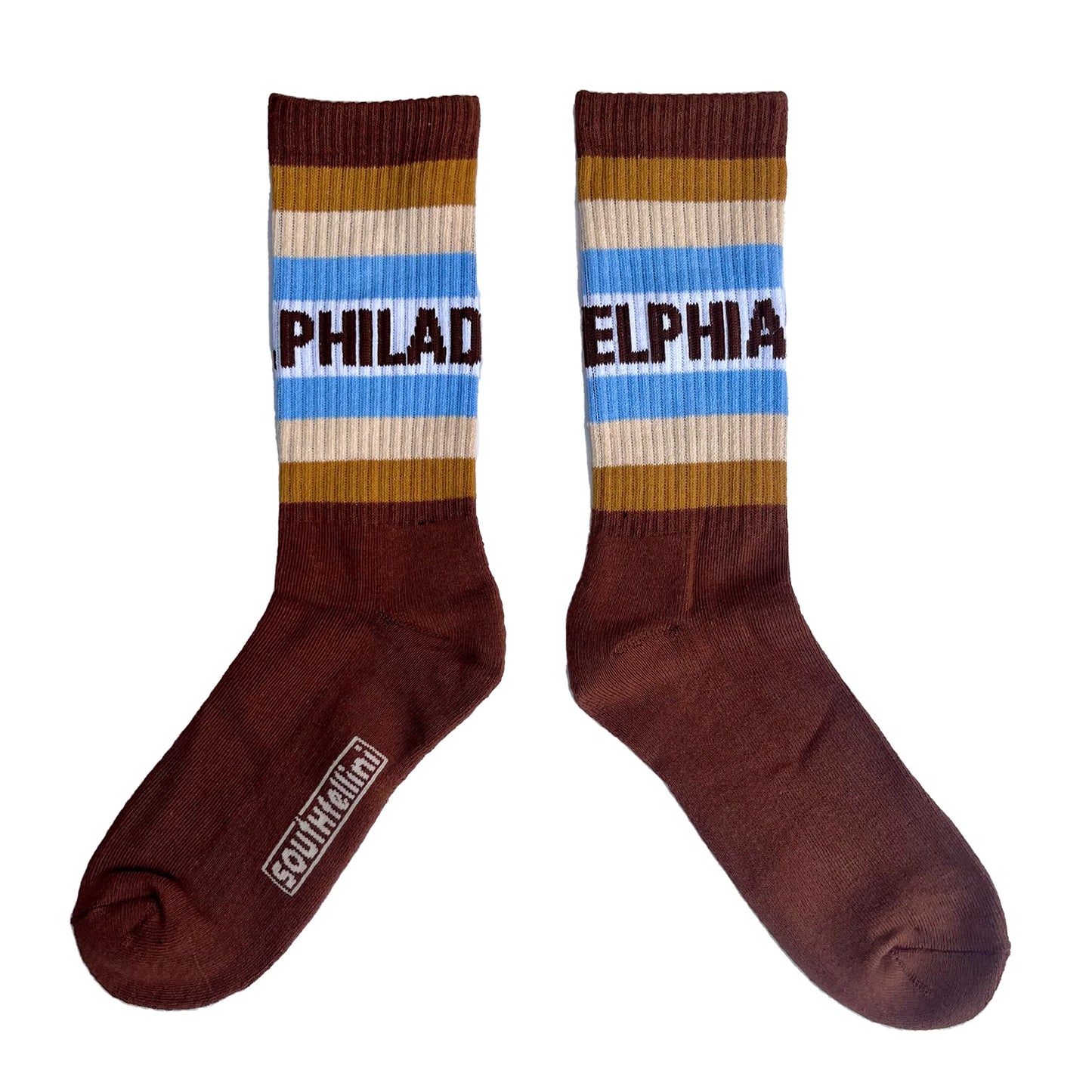 Philadelphia Sunrise Socks - Coffee
