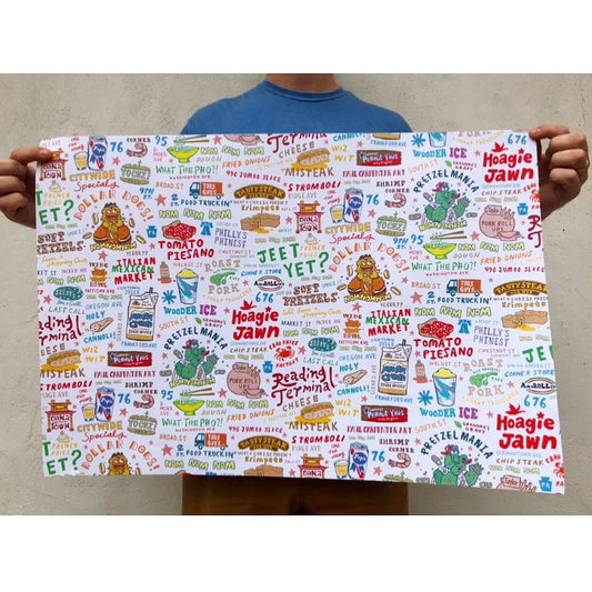 Philly Phood Themed Wrapping Paper