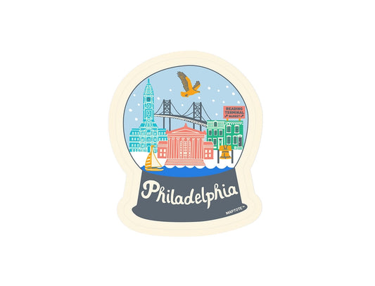 Philadelphia Snowglobe Sticker