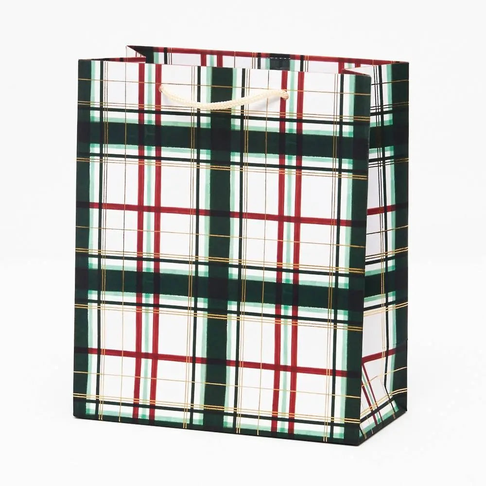Painted Plaid Gift Bag