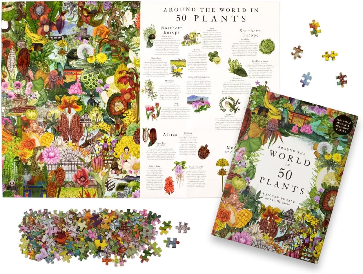 Around the World in 50 Plants 1000 Piece Puzzle