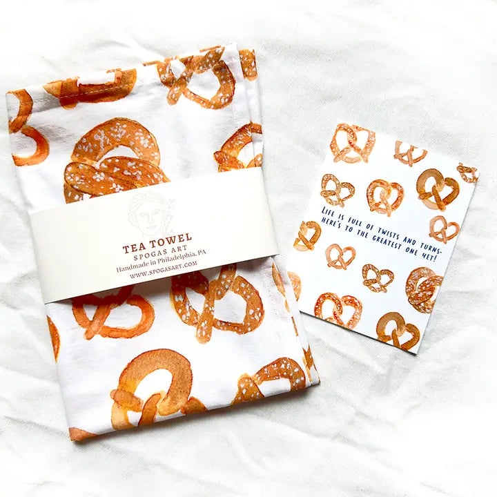 Pretzel Tea Towel