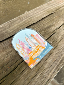 Pretty Philly Skyline Acrylic Magnet