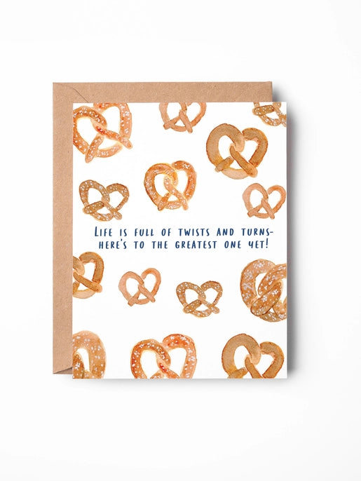 Pretzel Greeting Card