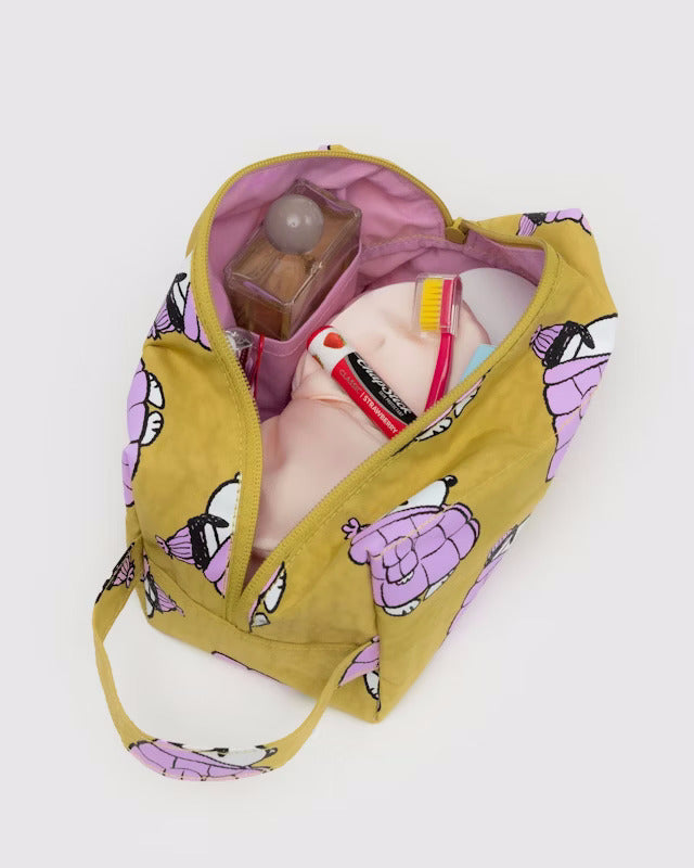 Pink Puffer Snoopy Peanuts x Baggu Dopp Kit