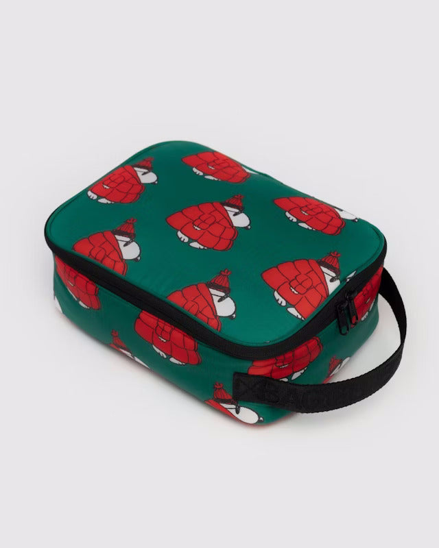 Red Puffer Snoopy Peanuts x Baggu Puffy Lunch Box