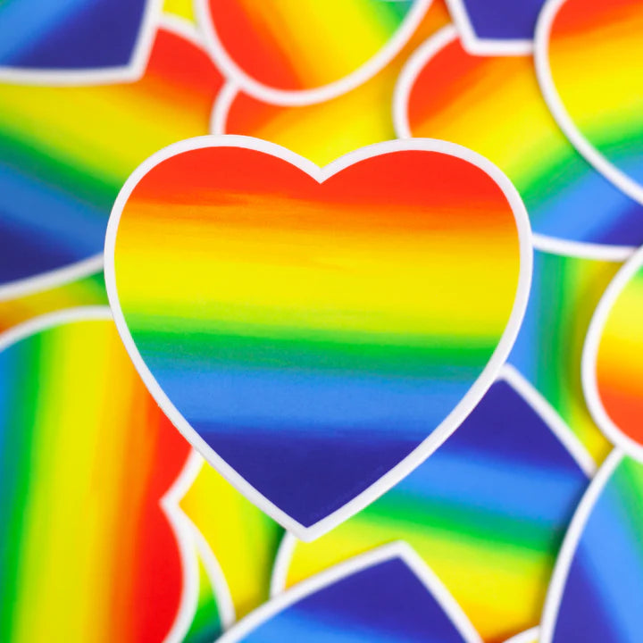 Rainbow Heart Sticker