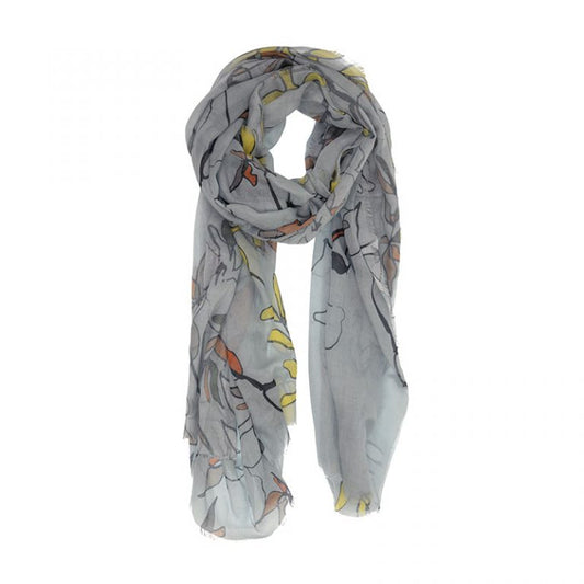 Rain Drawn Floral Scarf