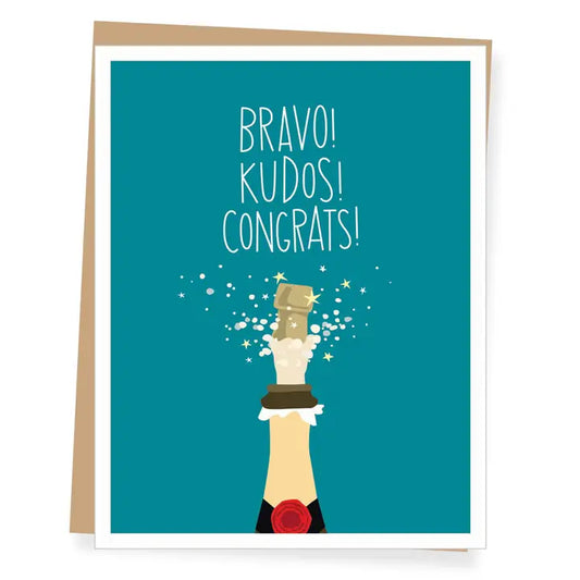 Champagne Congrats Greeting Card