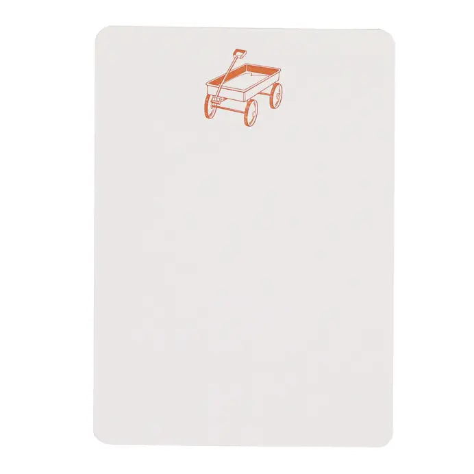 Red Wagon Boxed Tails Notecards