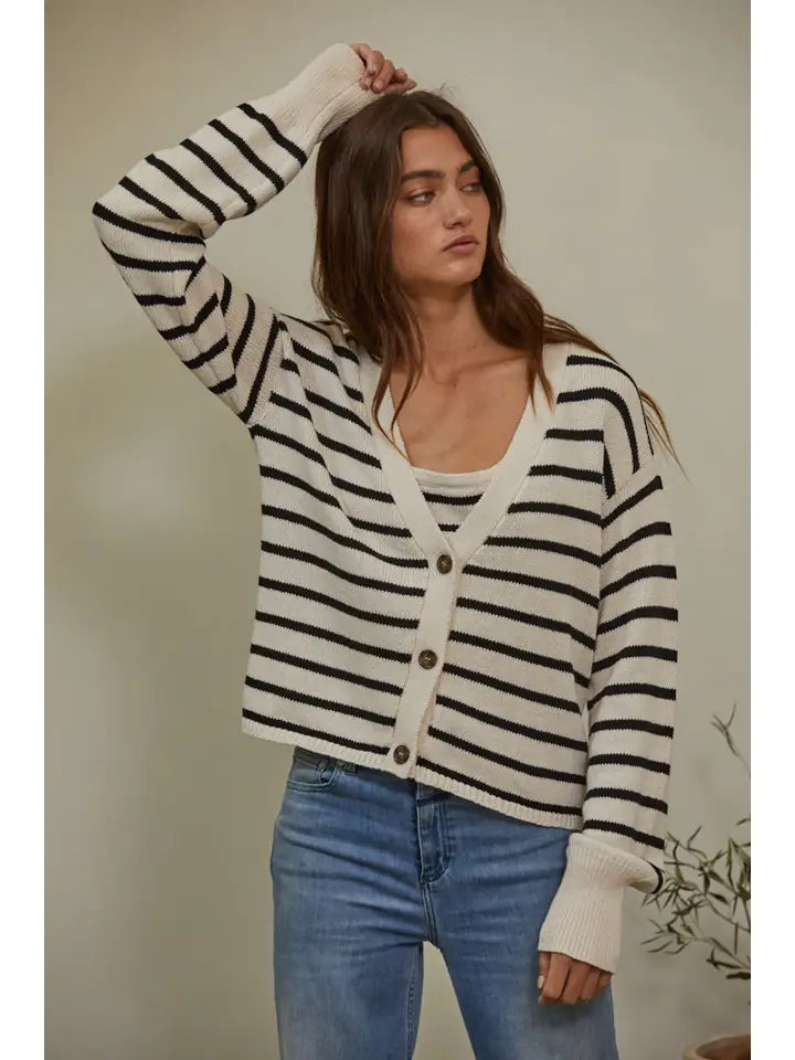 Stella Striped Cardigan