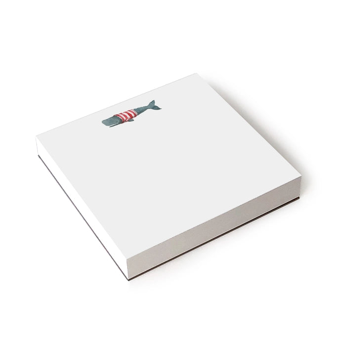 Stripey Whale Notepad