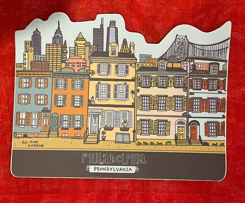 Philly Rowhome Sticker