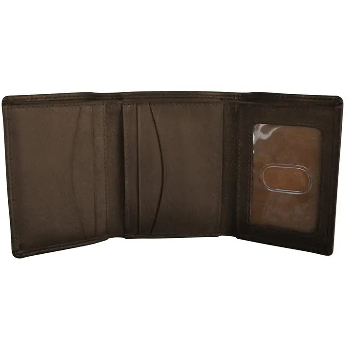 Slim Mocha Trifold Wallet