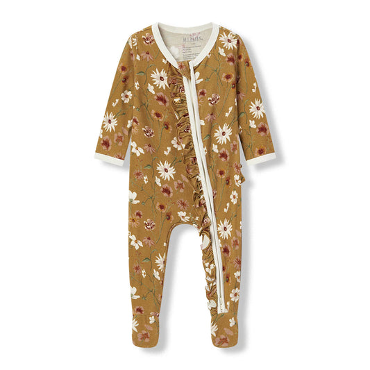 Wildflower Luxe Stretch Ruffle Footie