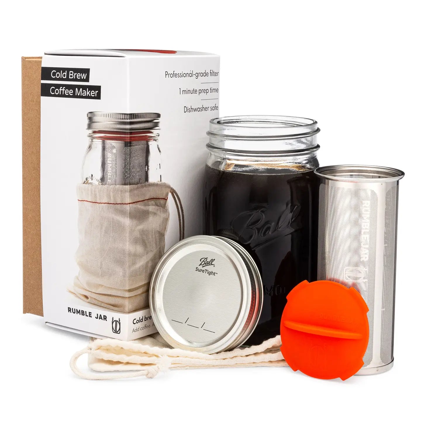 Rumble Jar: Mason Jar + Filter