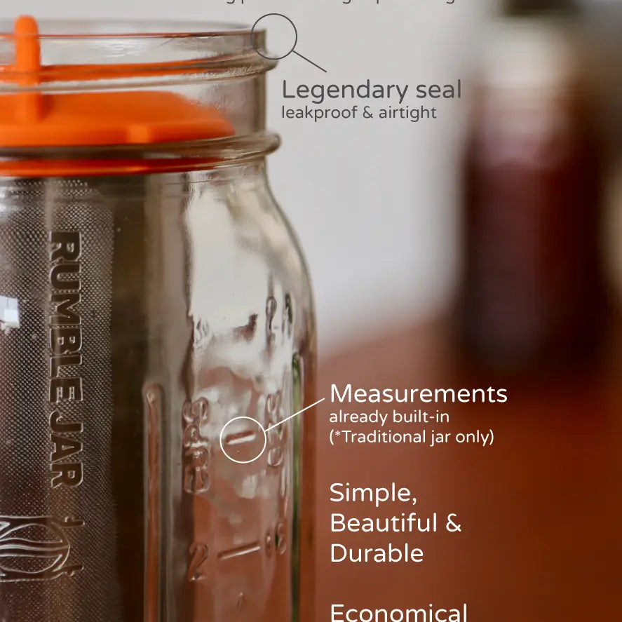 Rumble Jar: Mason Jar + Filter