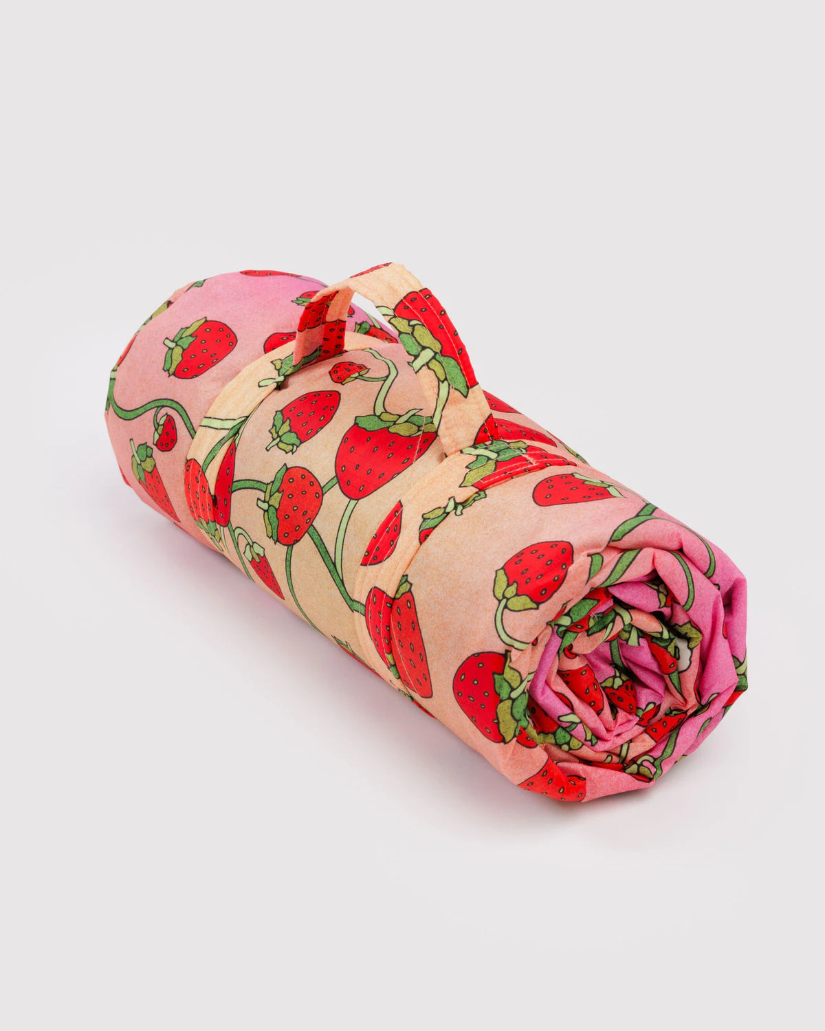 Strawberry Blossom Baggu Puffy Picnic Blanket