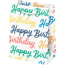 Load image into Gallery viewer, Happy Birthday Script Gift Bag