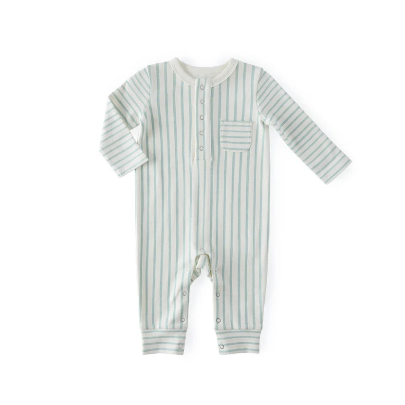 Sea Stripes Away Pocket Romper