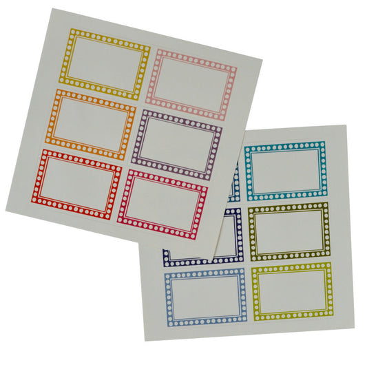 Rainbow Sticker Label Set