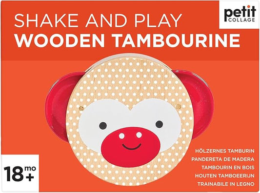 Shake and Play Wooden Tambourine