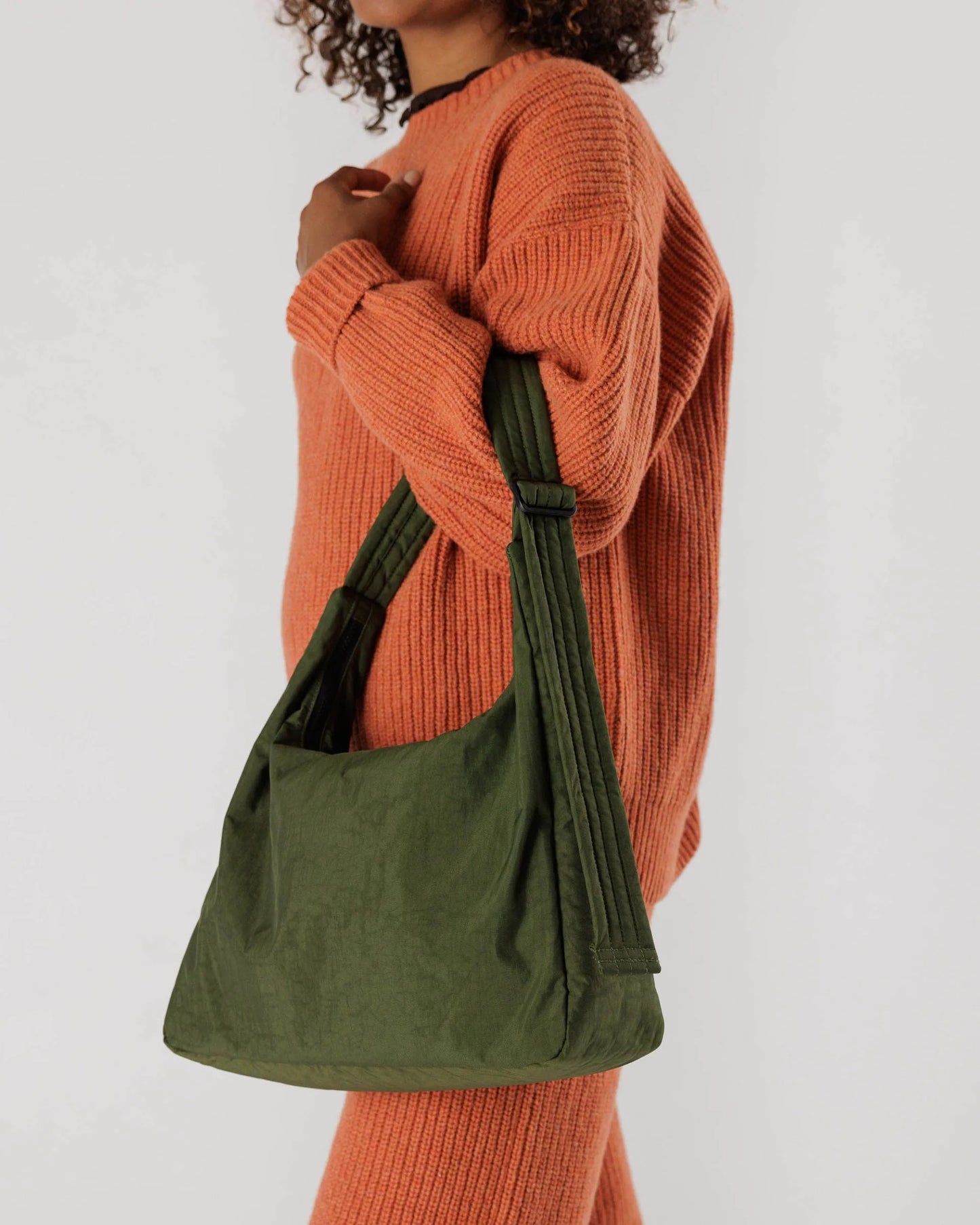 Bay Laurel Nylon Baggu Shoulder Bag