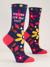 Load image into Gallery viewer, Sisters are the Shit Crew Socks