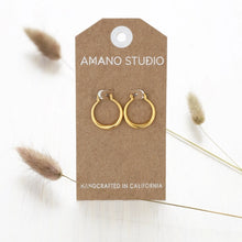 Load image into Gallery viewer, Small Maria Gold Hoop Earrings