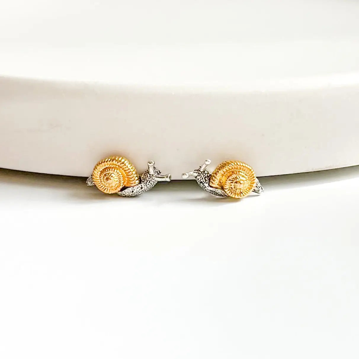 Two Tone Snail Stud