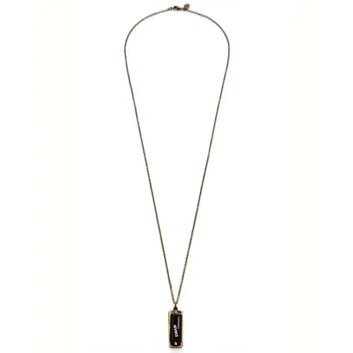 Black Harmonica Sola Necklace