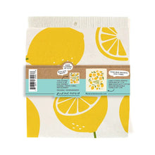 Load image into Gallery viewer, Squeeze the Day Swedish Dish Cloth &amp; Tea Towel Set