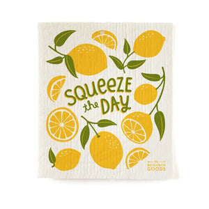Squeeze the Day Swedish Dish Cloth & Tea Towel Set