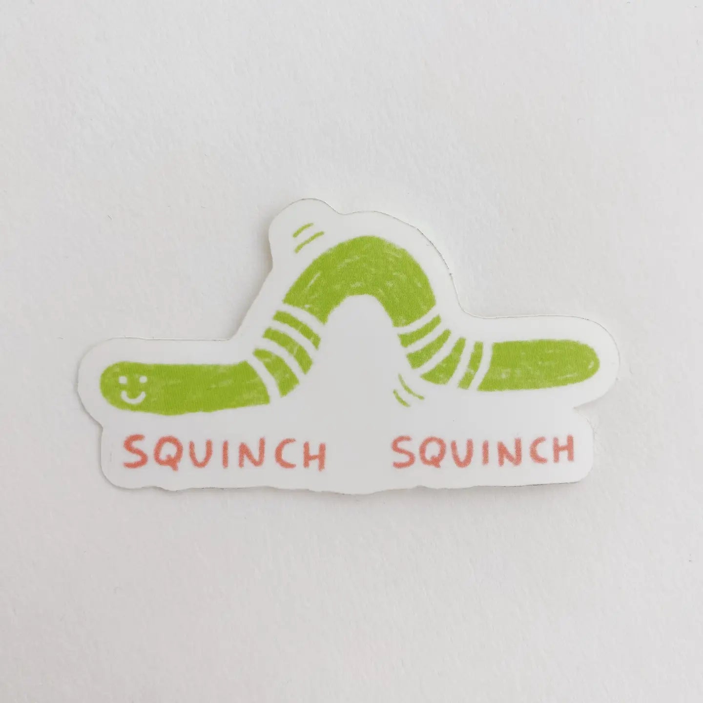Squinch Worm Sticker