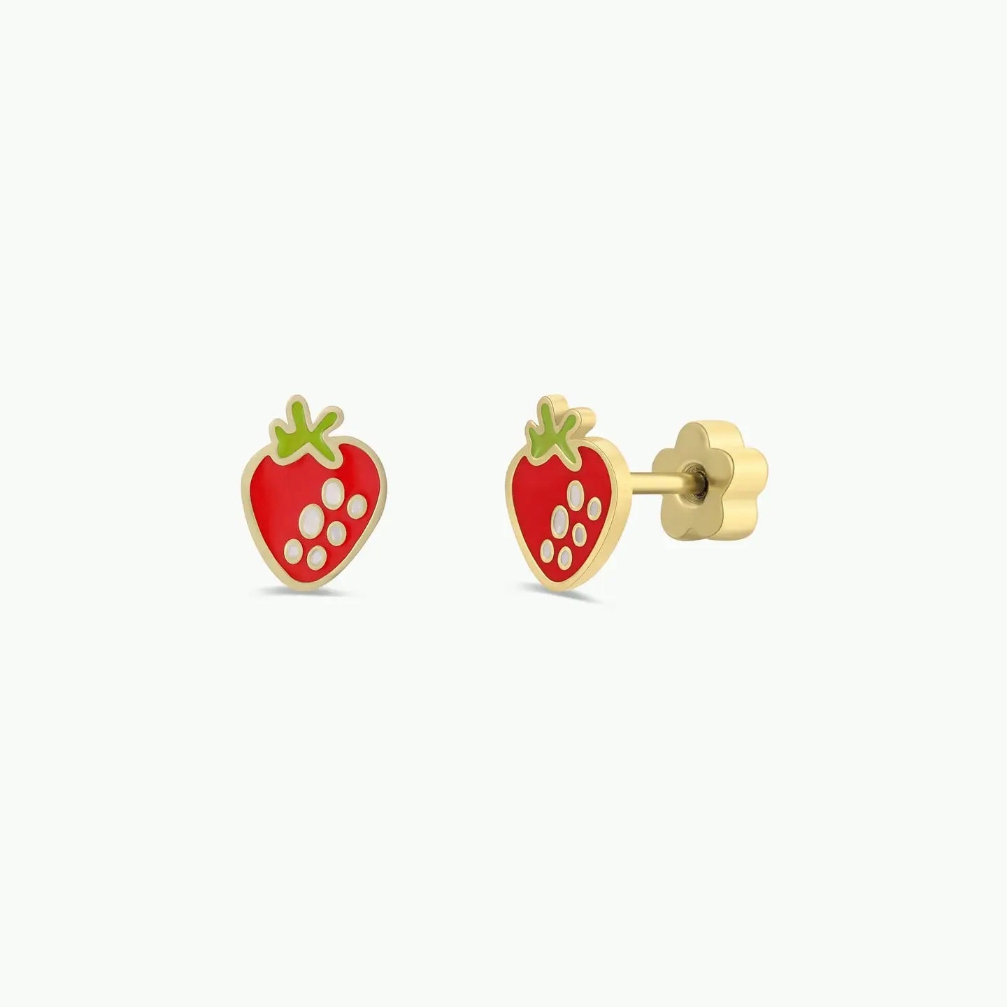 Strawberry Studs - Kids Collection - Ali's Wagon