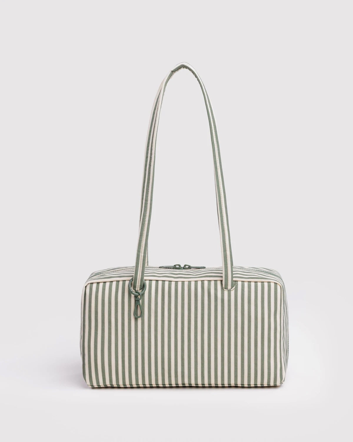 Sage Stripe Nylon Bowler Baggu