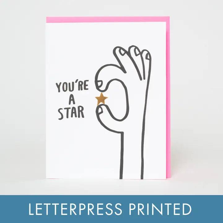 You're A Star Greeting Card - Ali's Wagon