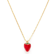 Load image into Gallery viewer, Summer Strawberry Necklace
