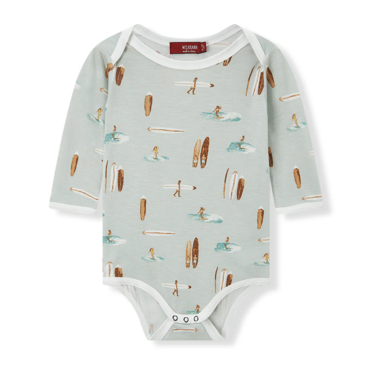 Vintage Surf Bamboo Long Sleeve Onesie