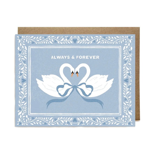 Always and Forever Swans Card
