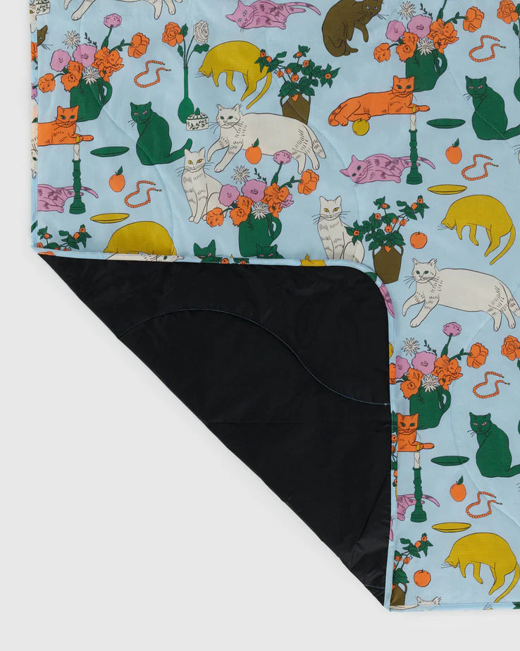 Table Cats Baggu Puffy Picnic Blanket