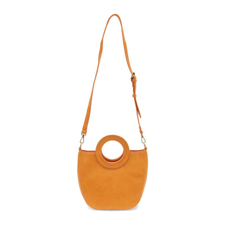 Tangerine Coco Circle Handle Purse